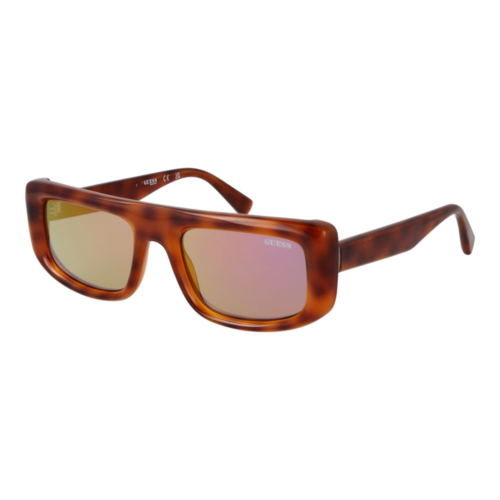 Gafas de sol de plástico Guess marrones