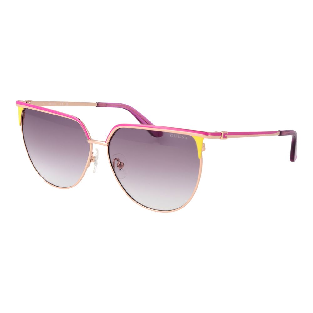 Gafas de sol Guess metálicas en oro rosa