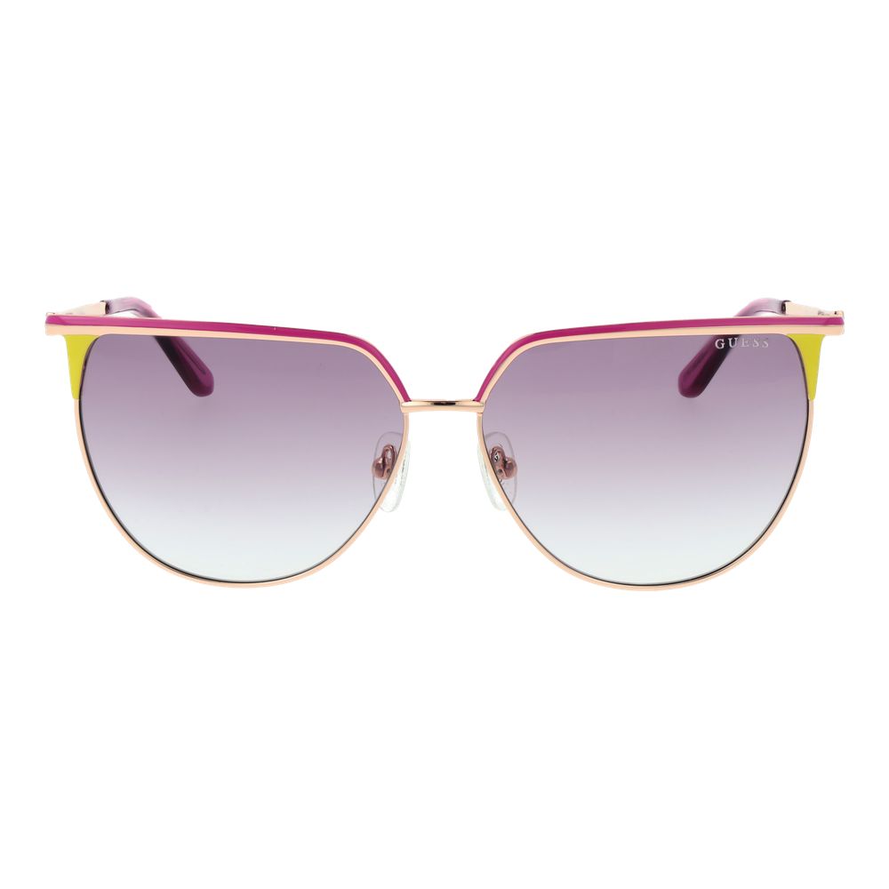 Gafas de sol Guess metálicas en oro rosa