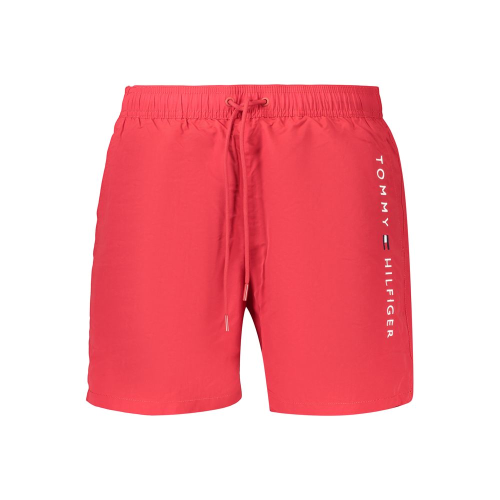 Tommy Hilfiger Rosso polyester badeshorts for menn