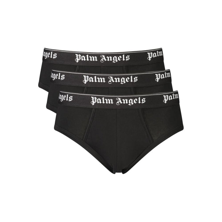 Palm Angels svart bomullsunderbukse for menn