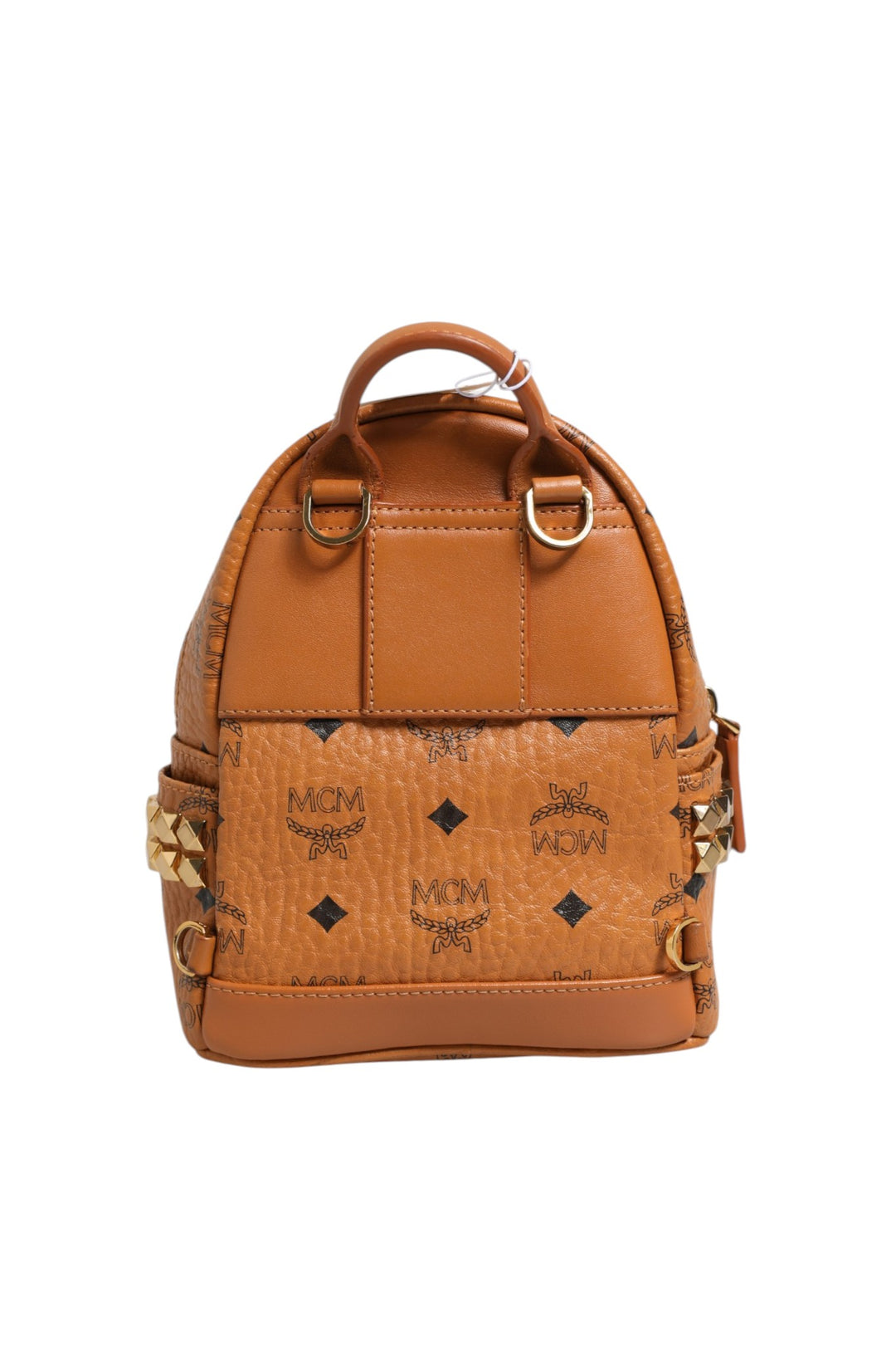 MCM Stark Mini Ryggsekk i Visetos Cognac