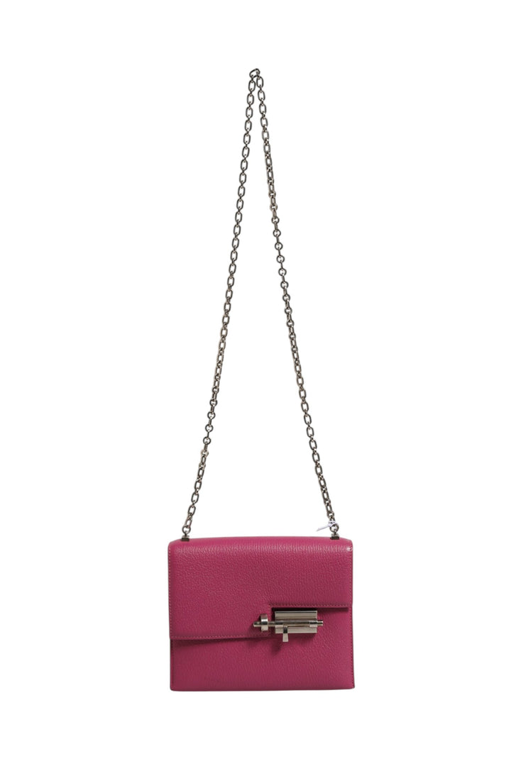 Hermès Mini Verrou Chaine-veske i Chevre Mysore Magnolia
