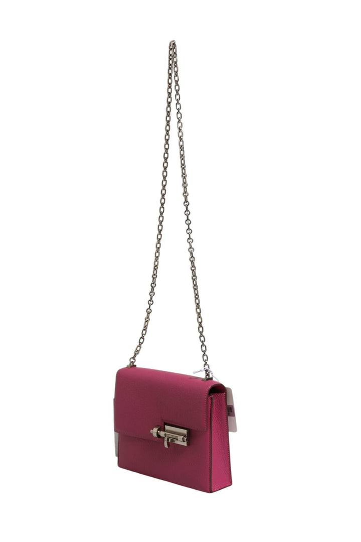 Hermès Mini Verrou Chaine-veske i Chevre Mysore Magnolia