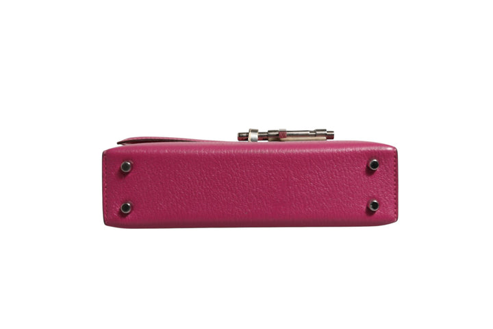 Hermès Mini Verrou Chaine-veske i Chevre Mysore Magnolia