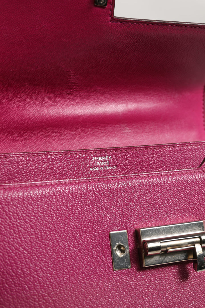 Hermès Mini Verrou Chaine-veske i Chevre Mysore Magnolia