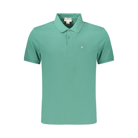 Calvin Klein Verde Cotton Mens Polo