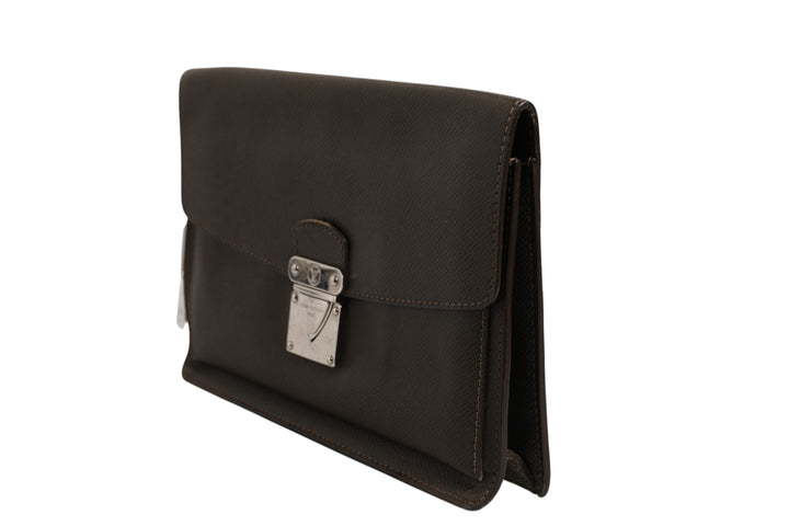 Louis Vuitton Belaia Clutch i Taiga-skinn