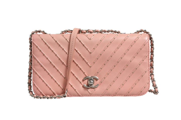 Chanel Small Classic Double Flap Bag Lys Rosa Chevron