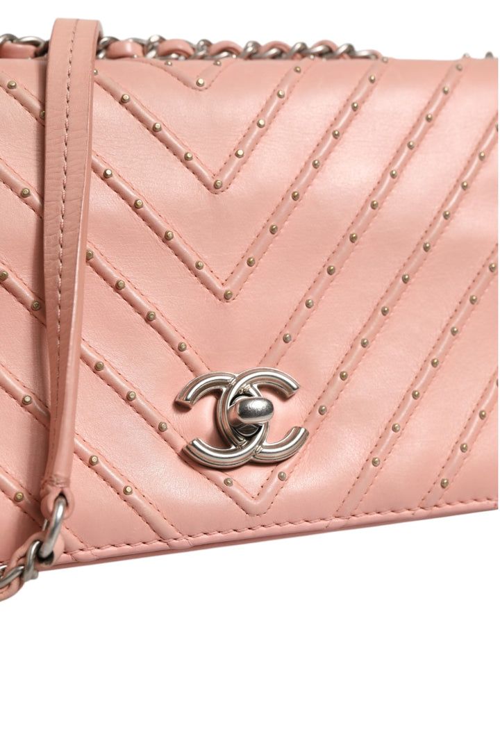 Chanel Small Classic Double Flap Bag Lys Rosa Chevron