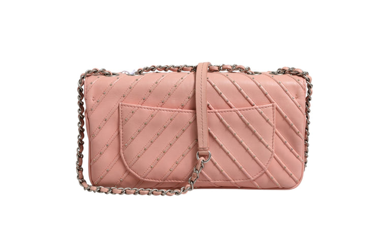 Chanel Small Classic Double Flap Bag Lys Rosa Chevron