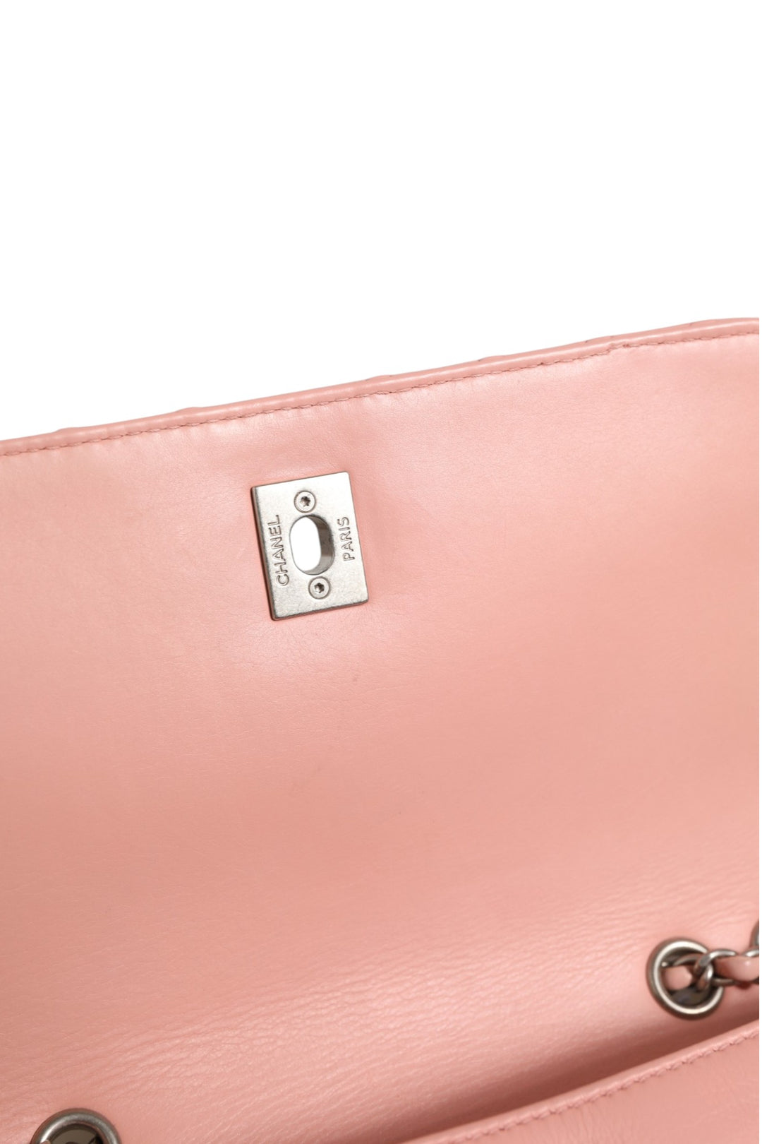 Chanel Small Classic Double Flap Bag Lys Rosa Chevron
