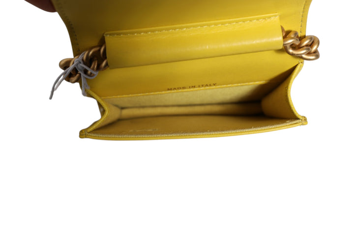 Chanel Crossbody Gul Skinnveske