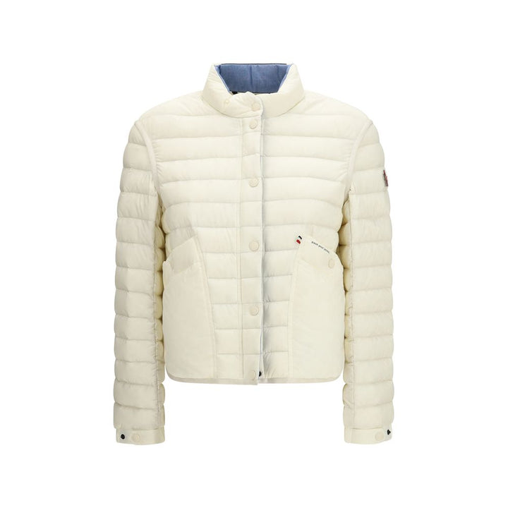 Moncler Grenoble Hvit Polyamidkåpe