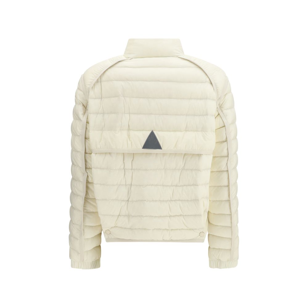 Moncler Grenoble Hvit Polyamidkåpe