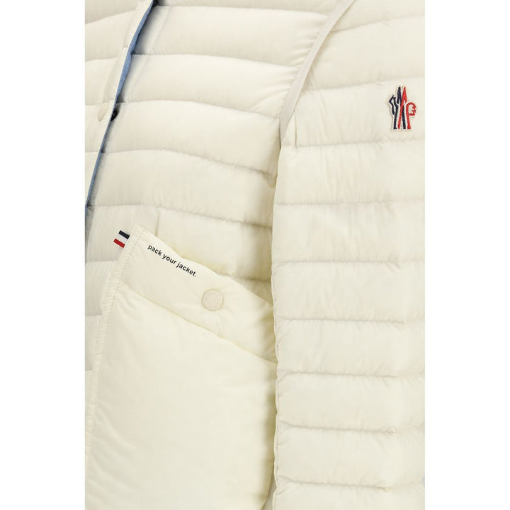 Moncler Grenoble Hvit Polyamidkåpe