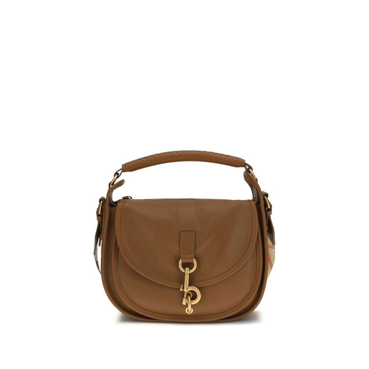 Burberry Brun Kalveskinn Bos Taurus Skulderveske