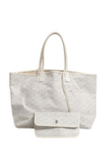 Saint Louis PM Tote Bag in Goyardine Canvas White