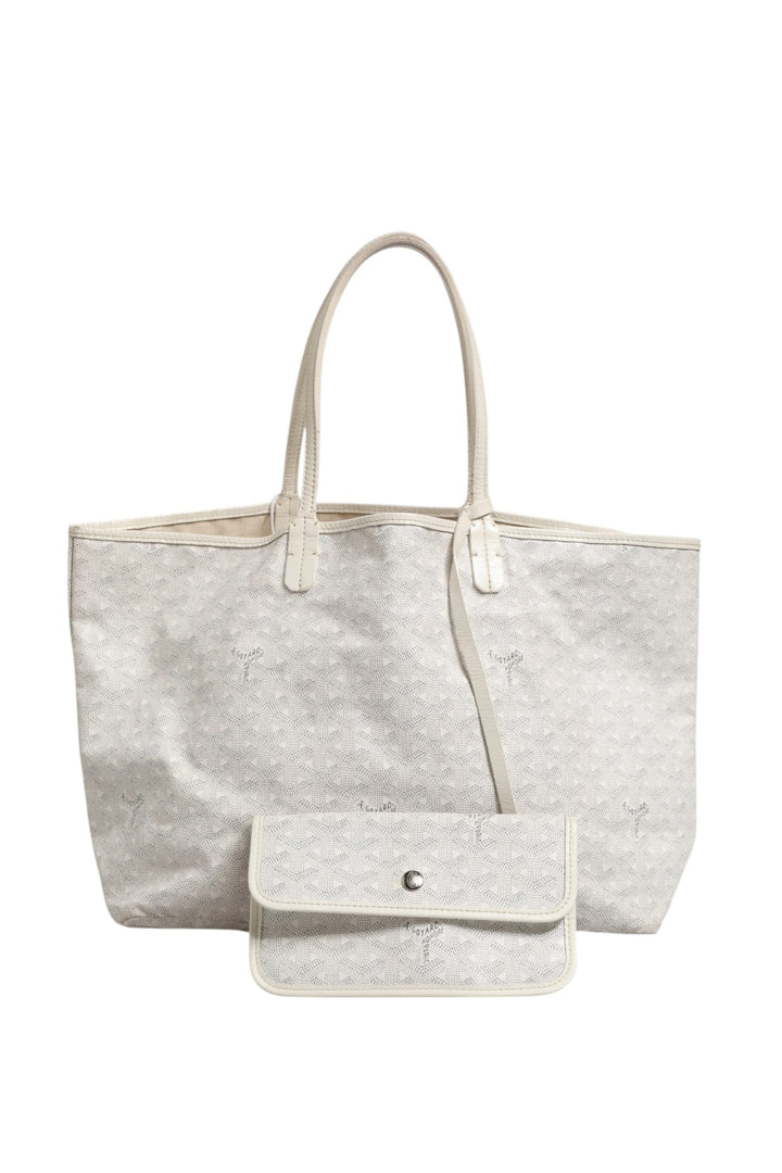Saint Louis PM Tote Bag i Goyardine Canvas Hvit