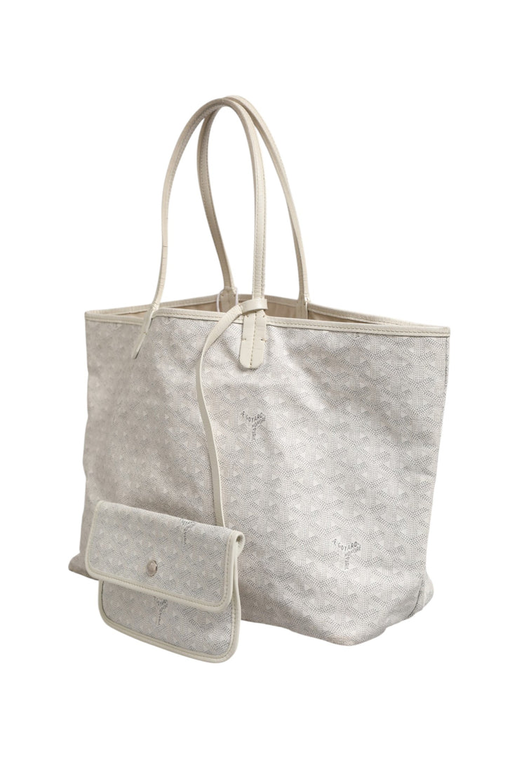 Saint Louis PM Tote Bag i Goyardine Canvas Hvit