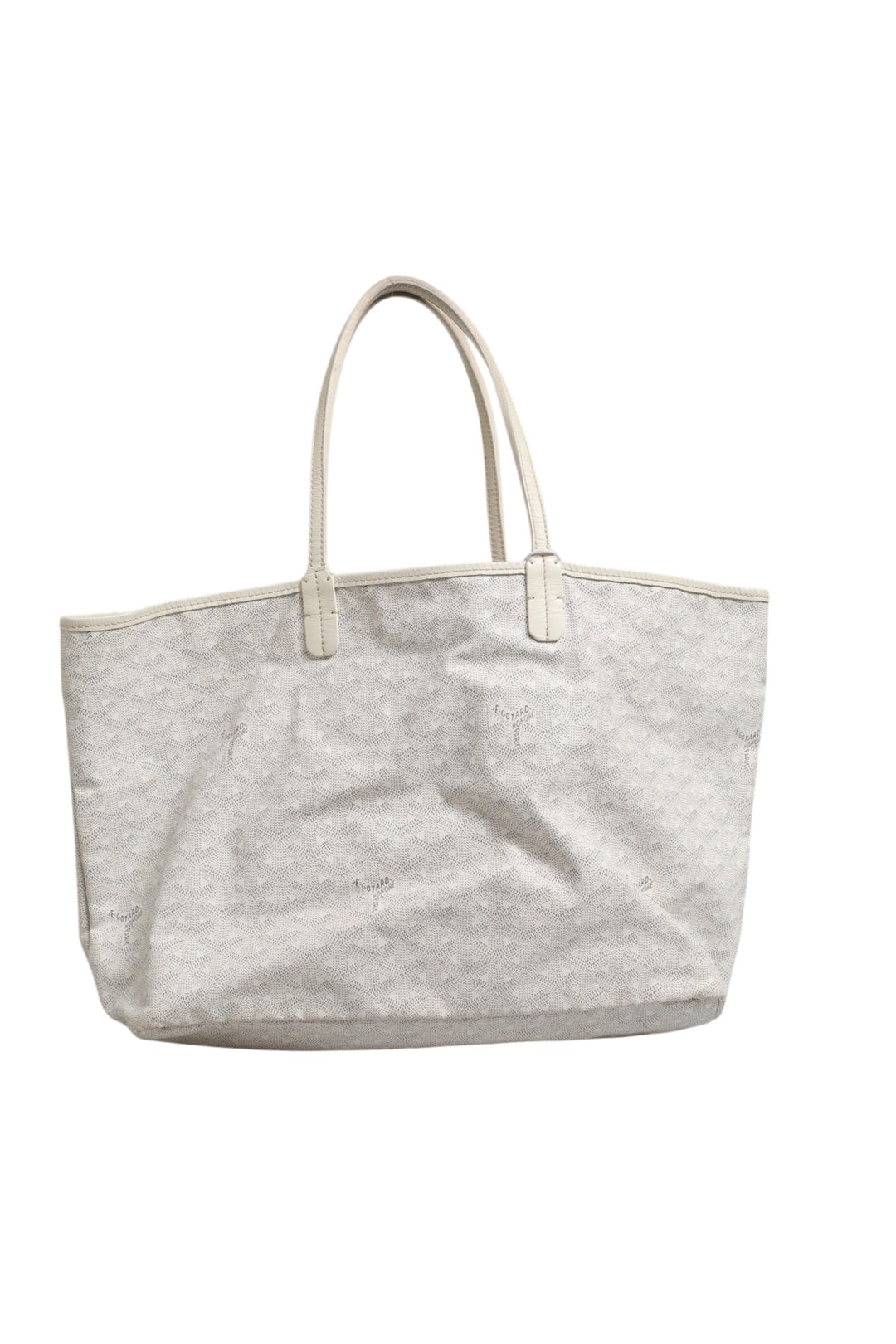 Saint Louis PM Tote Bag i Goyardine Canvas Hvit