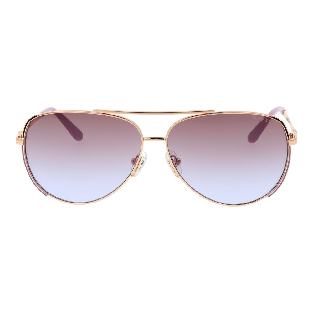 Gafas de sol Guess metálicas en oro rosa