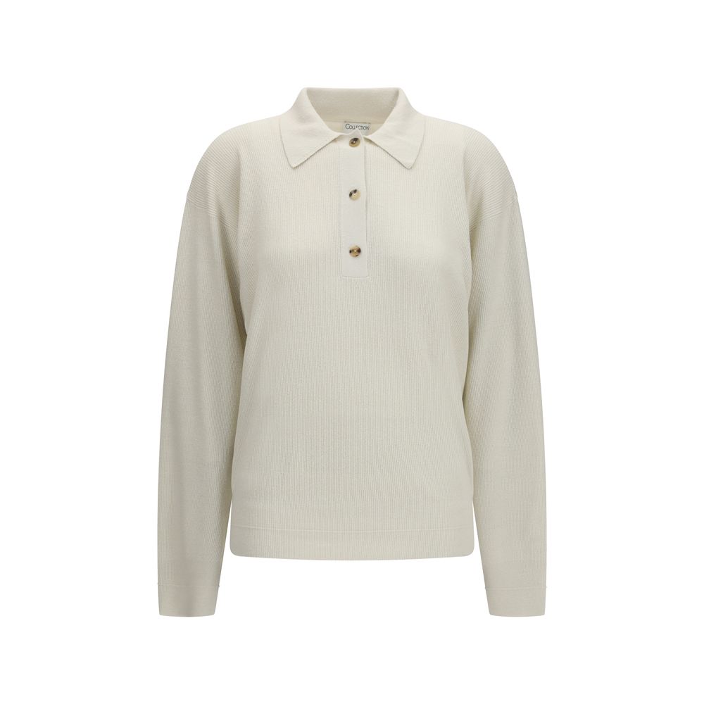 Calvin Klein beige silkegenser