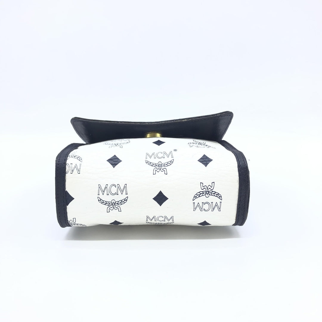 MCM Mini Crossbody Veske Hvit Visetos