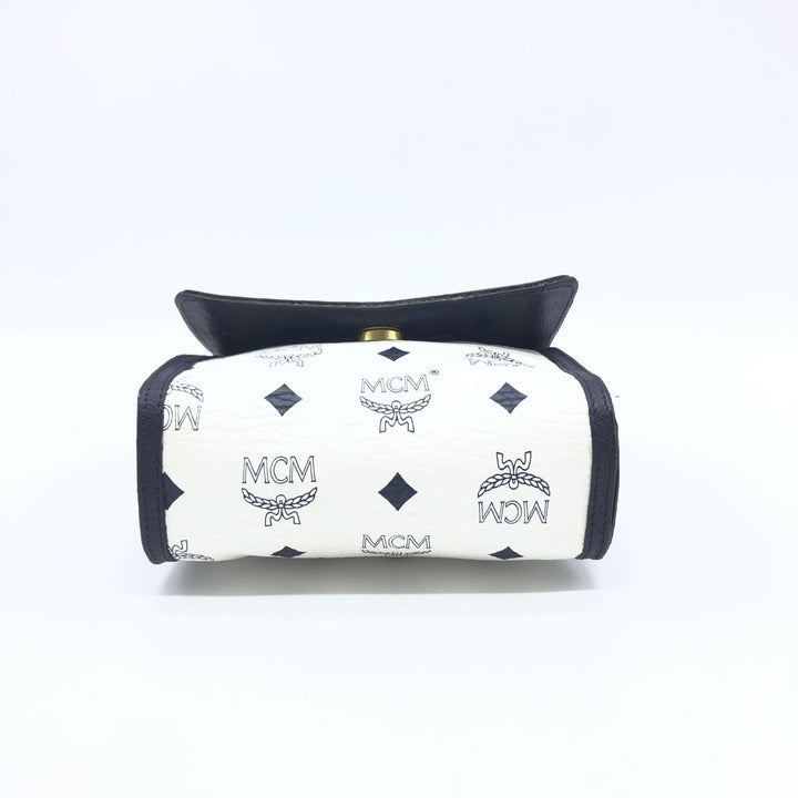 MCM Mini Crossbody Veske Hvit Visetos