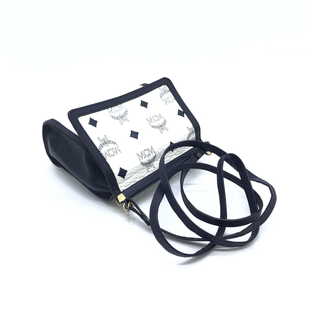 MCM Mini Crossbody Veske Hvit Visetos