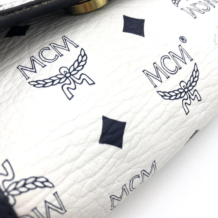 MCM Mini Crossbody Veske Hvit Visetos