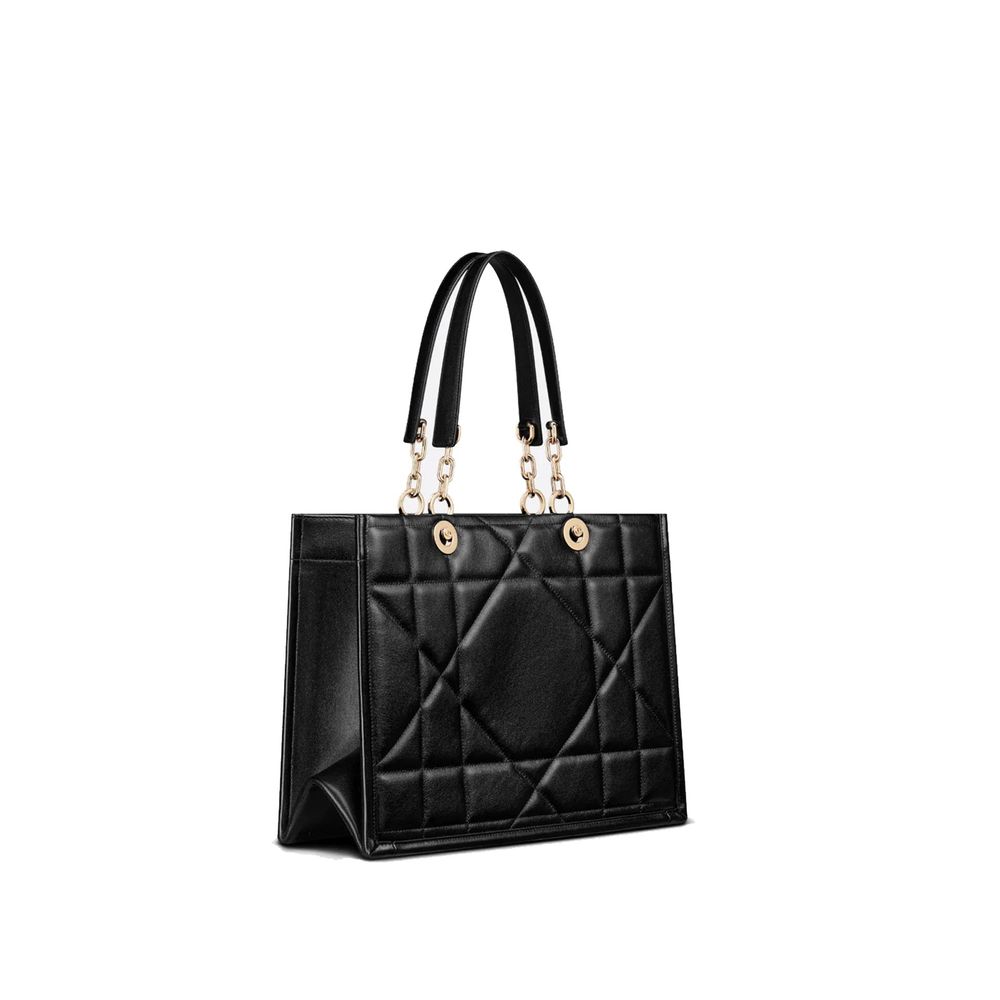 Dior svart toteveske i skinn