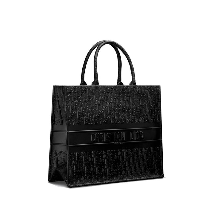 Dior toteveske i sort kalveskinn
