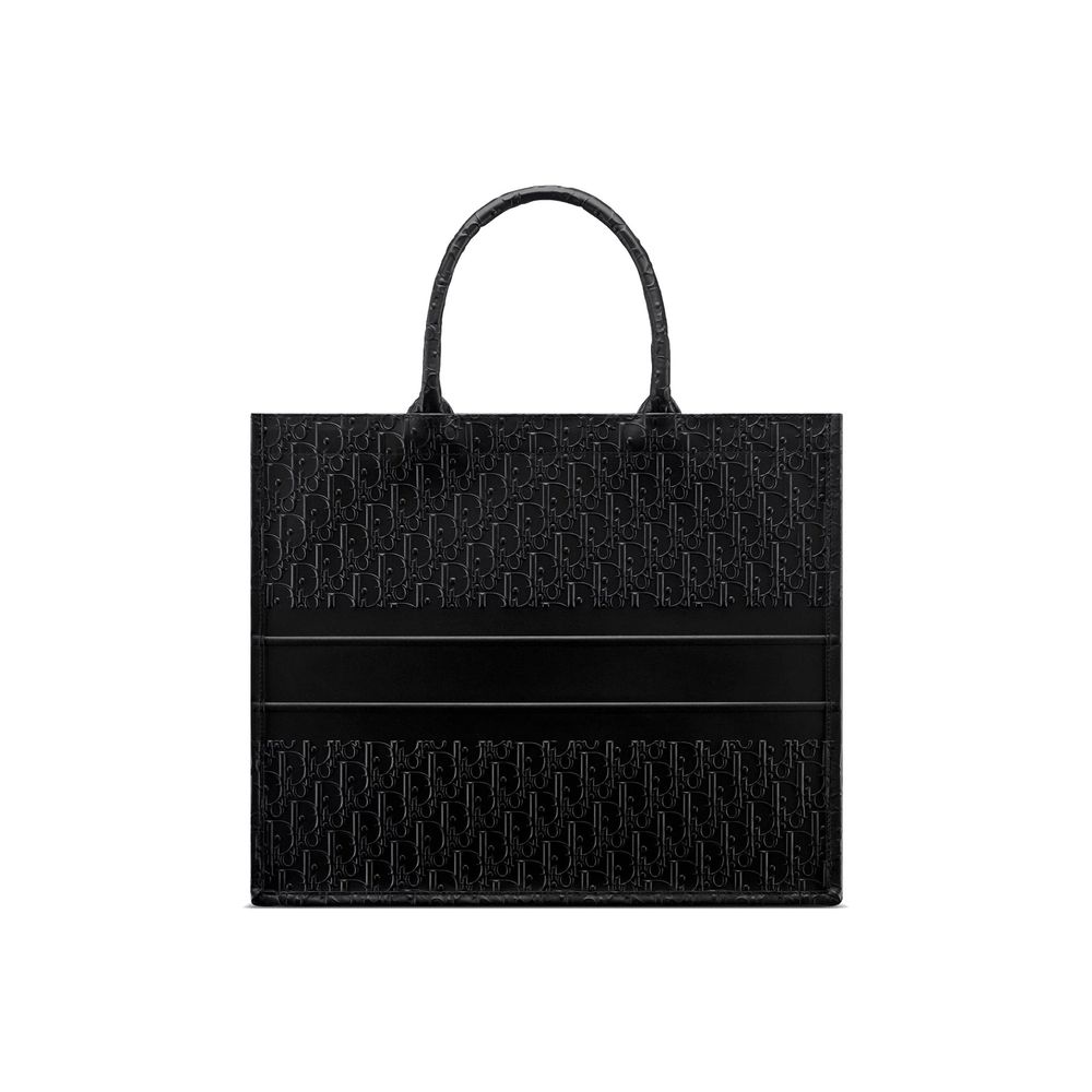Dior toteveske i sort kalveskinn