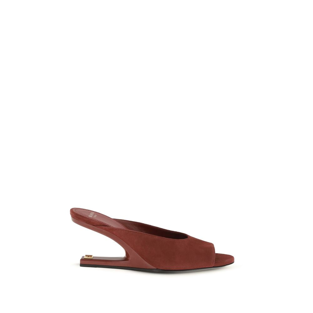 Balmain Bordeaux Mules i Geiteskinn