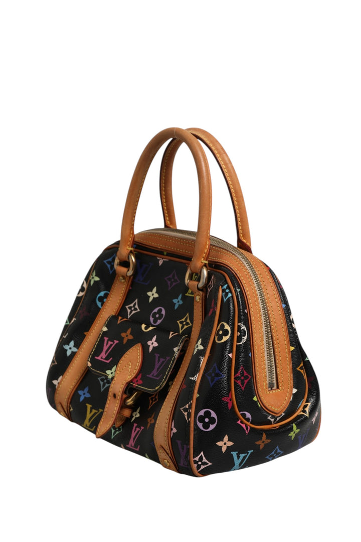 Louis Vuitton Black Monogram Multicolor Canvas Priscilla Håndveske