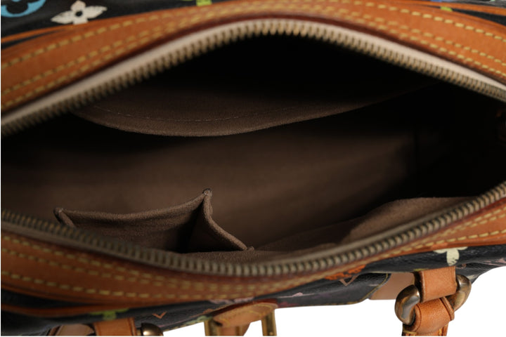 Louis Vuitton Black Monogram Multicolor Canvas Priscilla Håndveske