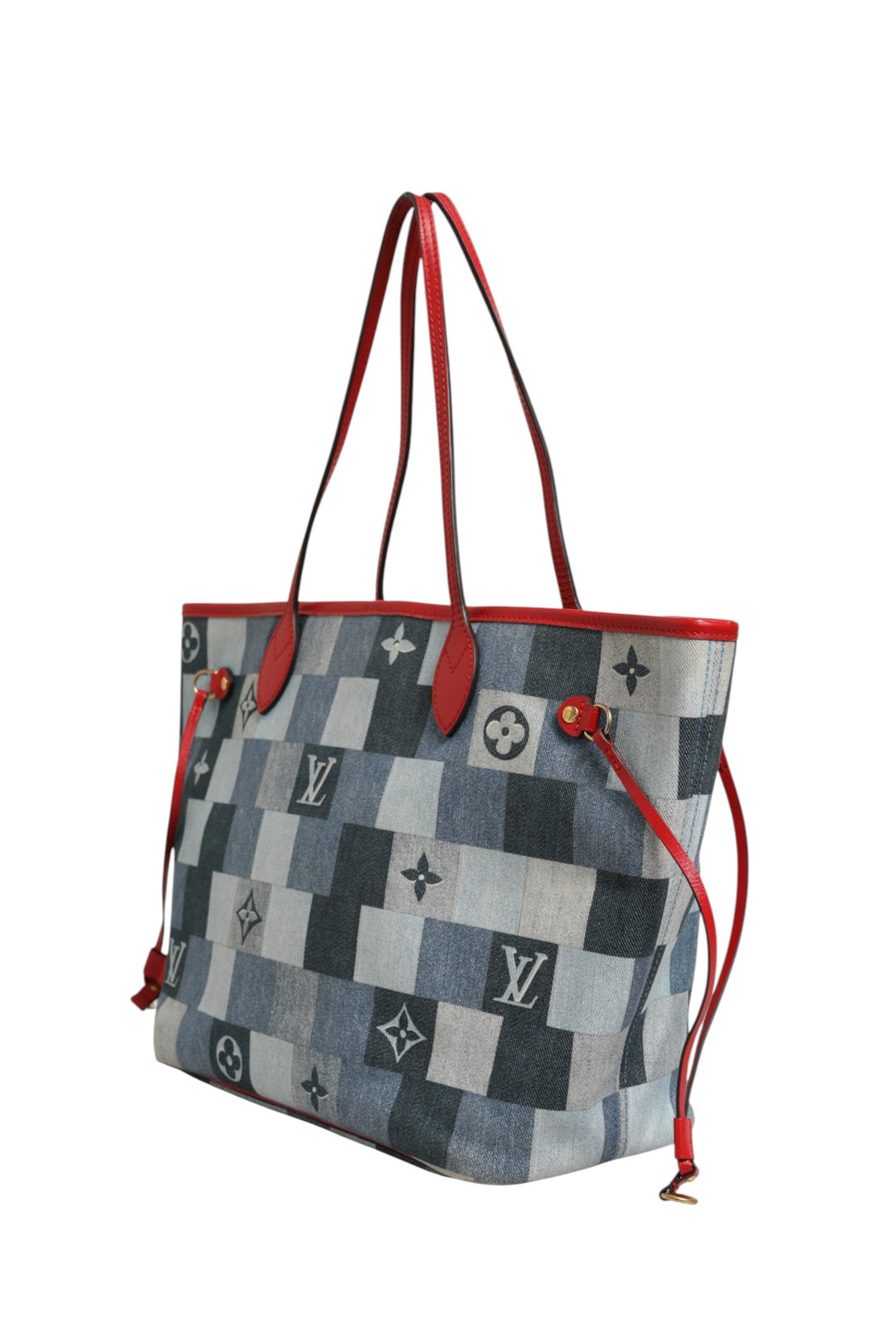 Louis Vuitton Neverfull Patchwork Monogram Denim Toteveske