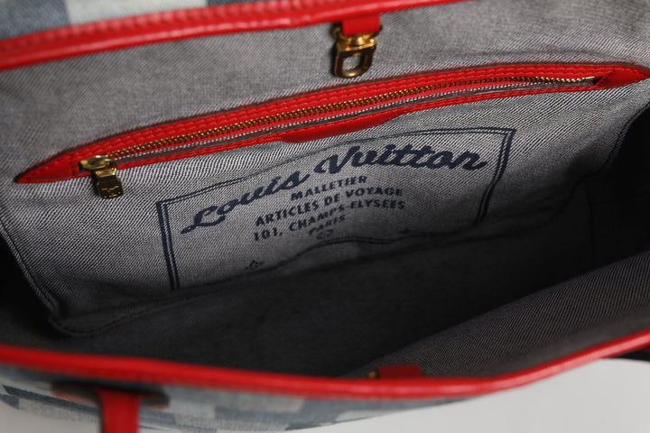 Louis Vuitton Neverfull Patchwork Monogram Denim Toteveske