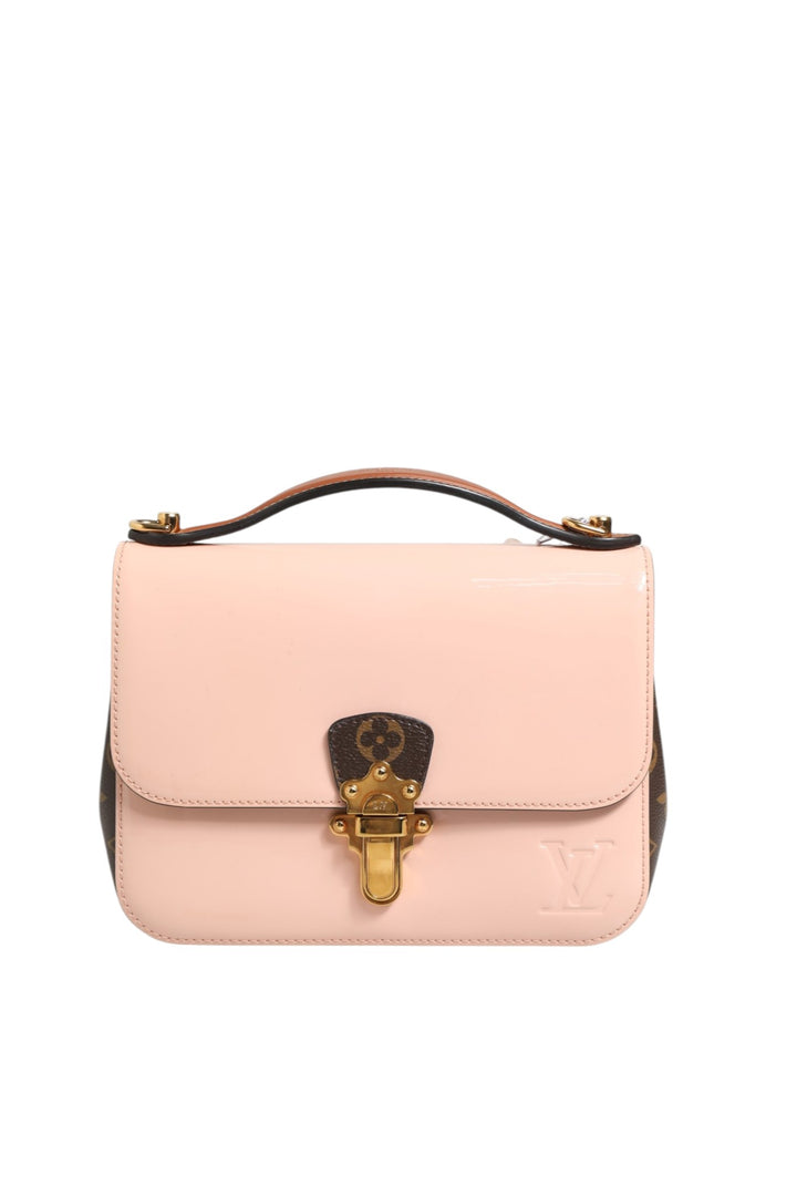 Louis Vuitton Pink Vernis and Monogram Canvas Cherrywood BB skulderveske