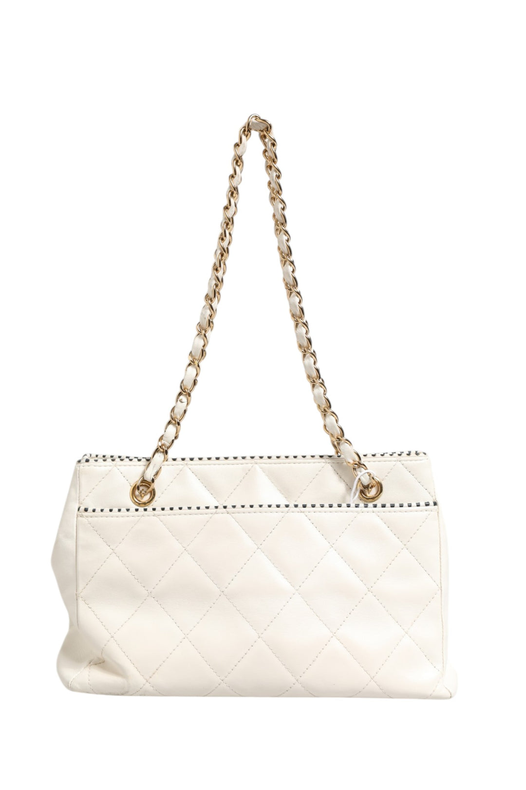 Chanel Shiny Calfskin Quilted Mini 22 Hvit 1792563