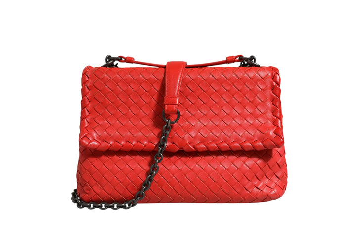 Bottega Veneta Olimpia liten skulderveske i Intrecciato-skinn