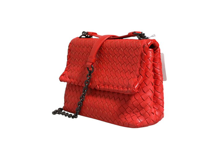 Bottega Veneta Olimpia liten skulderveske i Intrecciato-skinn