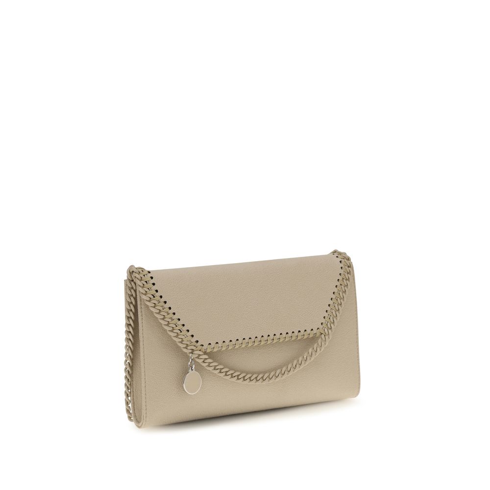 Stella McCartney Skulderveske i Beige Polyester