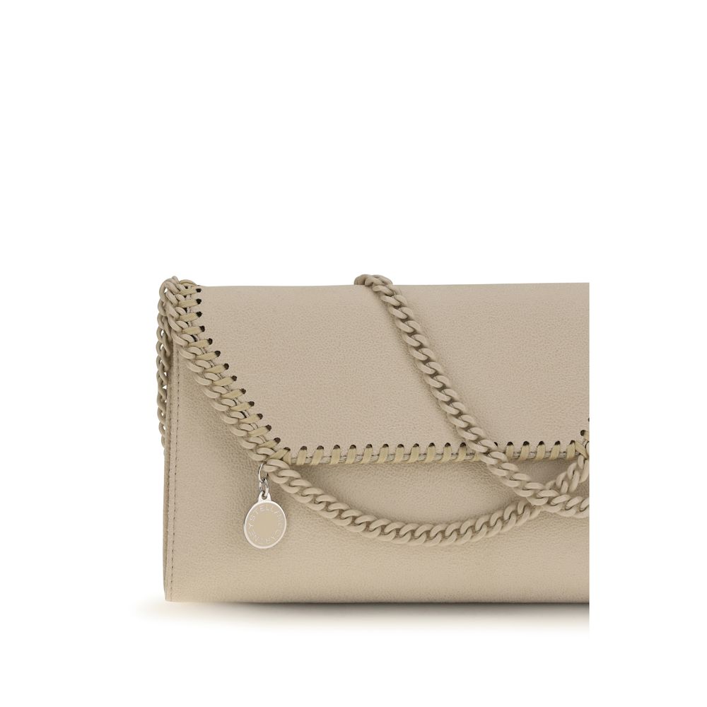 Stella McCartney Skulderveske i Beige Polyester