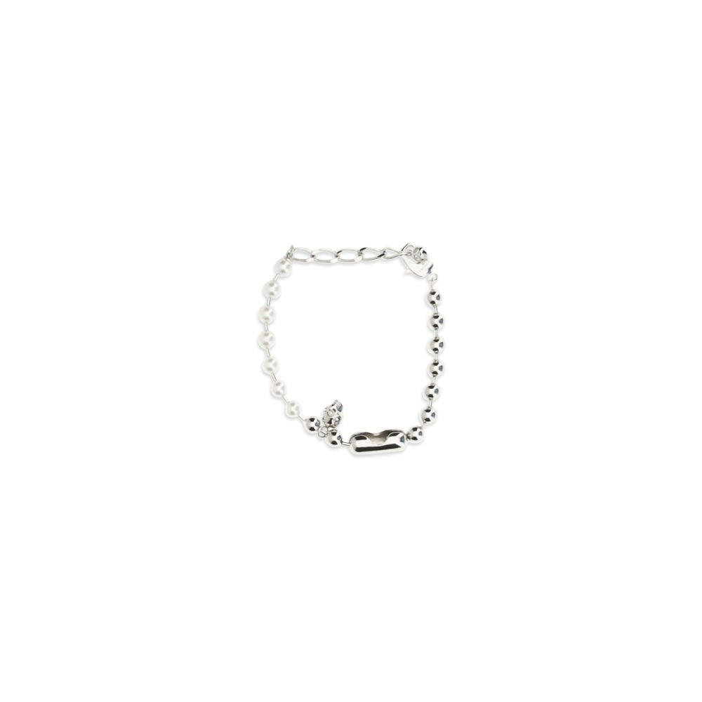 Alexander McQueen armbånd i hvitt messing
