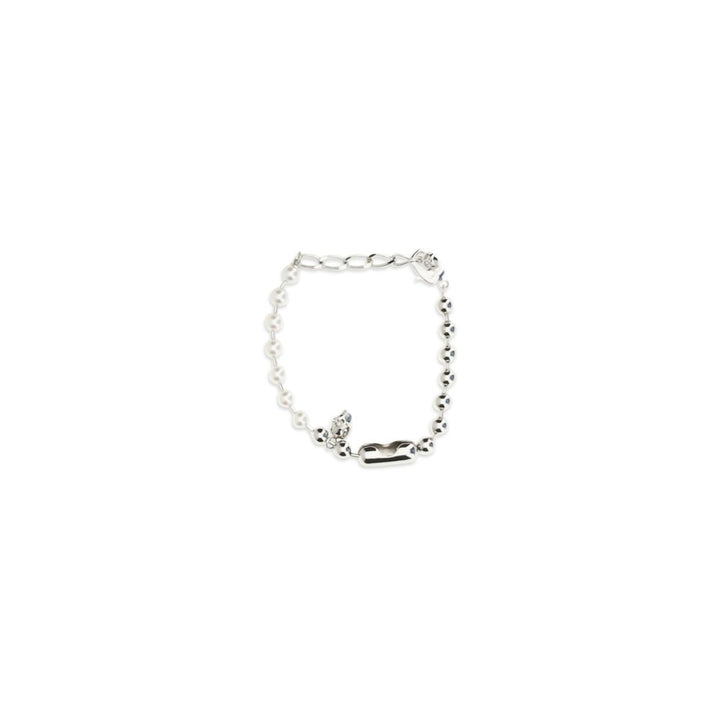 Alexander McQueen armbånd i hvitt messing
