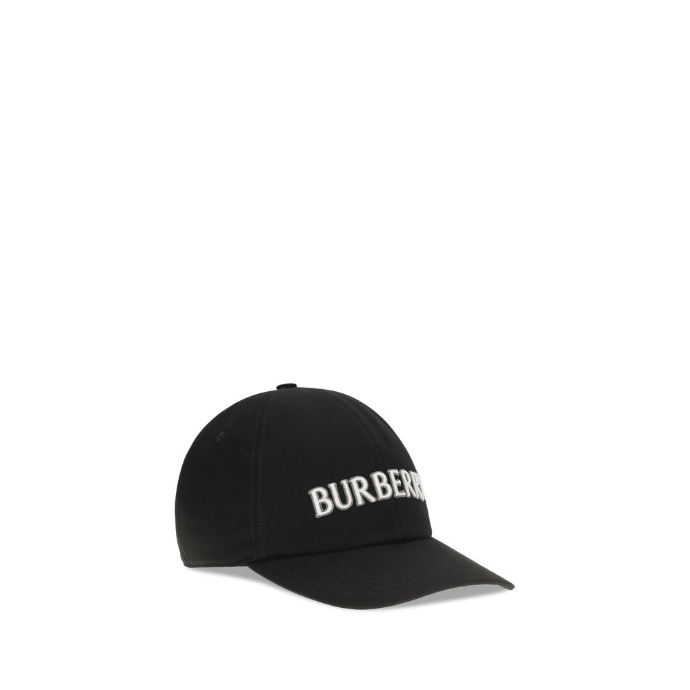 Burberry Black Cotton Cap (Baseballcaps)