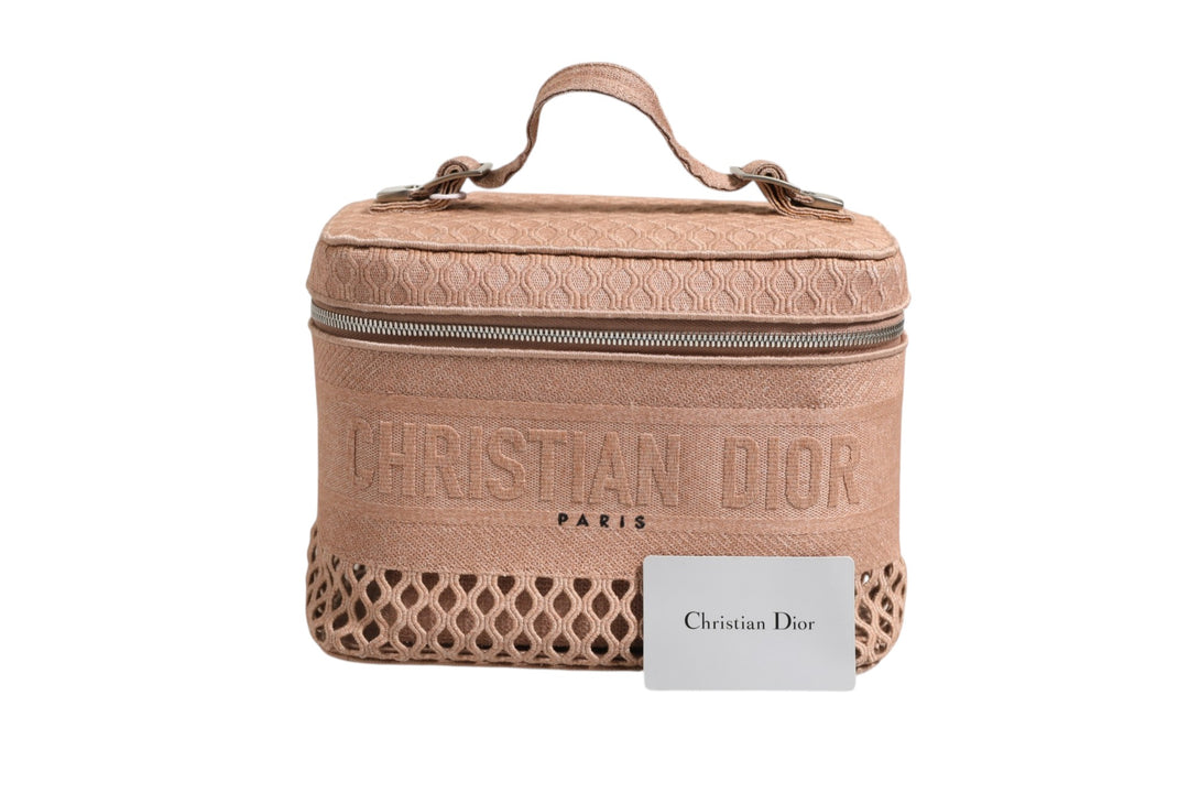 Christian Dior Mesh Embroidered Dior reise-sminkekoffert