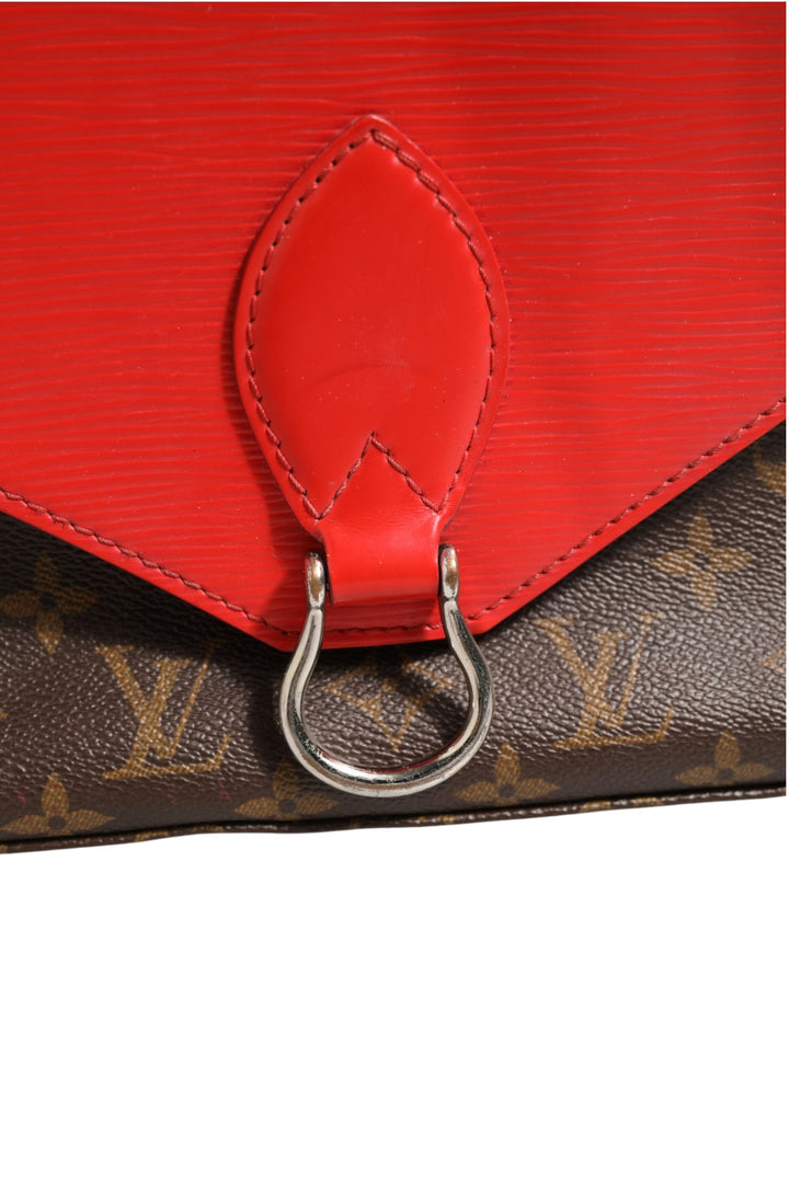 Louis Vuitton Saint Michel Monogram Epi Skulderveske Coquelicot